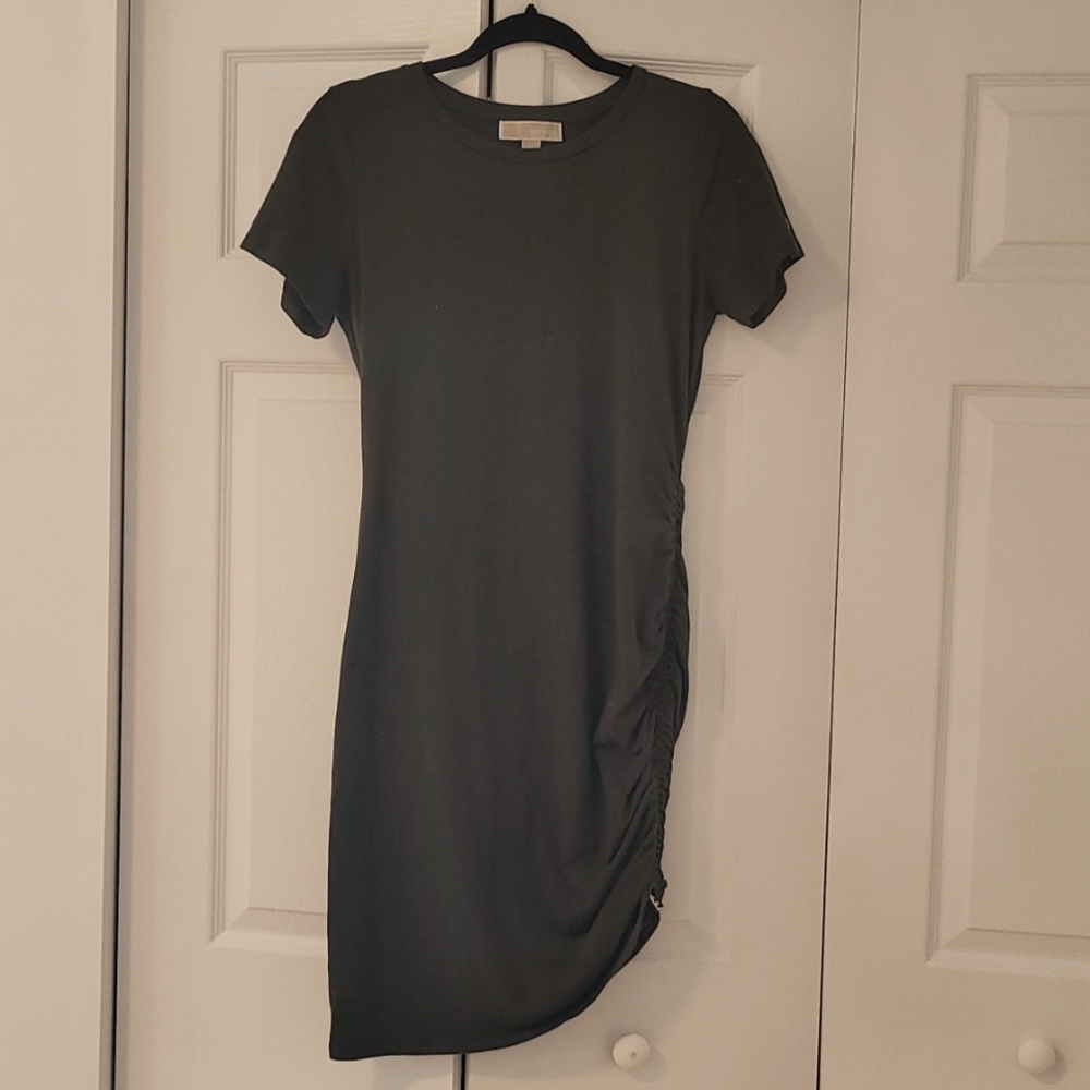 MK bodycon side scrunch dress